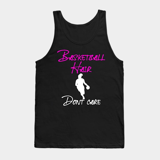 Basketball Hair dont care Tank Top by Jabinga